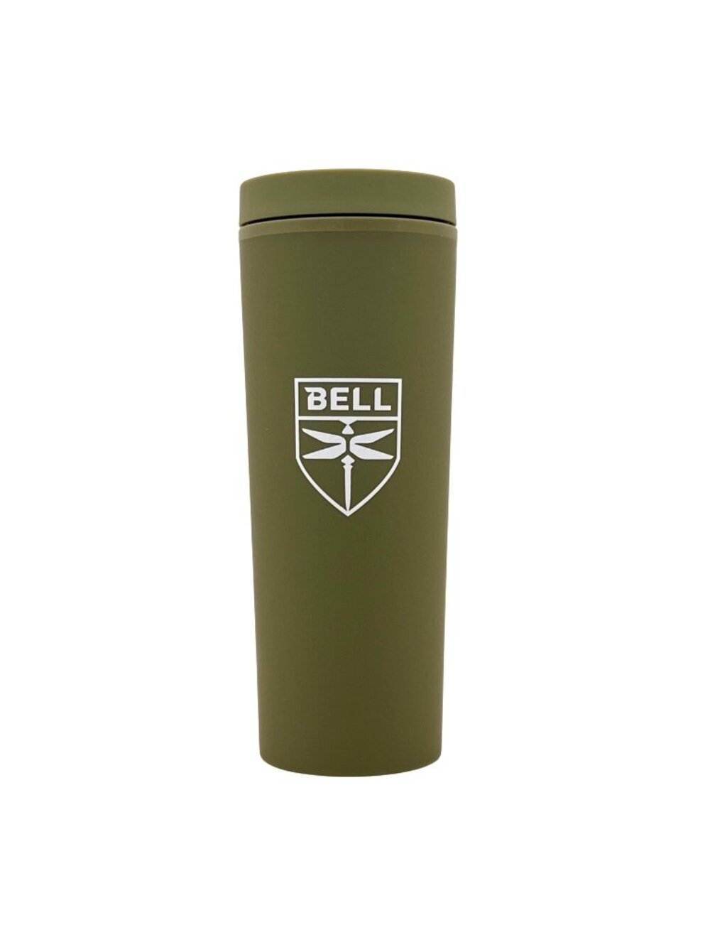 Bell Helicopter Olive Green Travel Mug 16oz Made From Recycled Plastic BPA-Free
